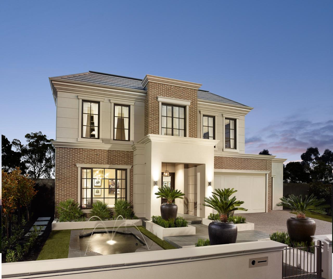 Rumah lantai klasik arsitek susana banten tangerang fasad ciri khas jasa emporio ibu eropa emporioarchitect simetris tetap sepanjang mewah kenali Timeless home aesthetics